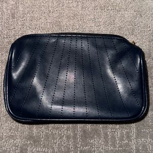 Cle De Peau Navy Blue Toiletry Makeup Bag Pouch